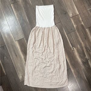 Miou Muse Strapless Midi Dress